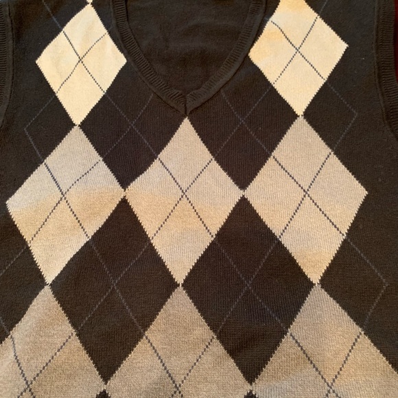 Van Heusen Sweaters Van Heusen Mens Black And Grey Argyle Sweater